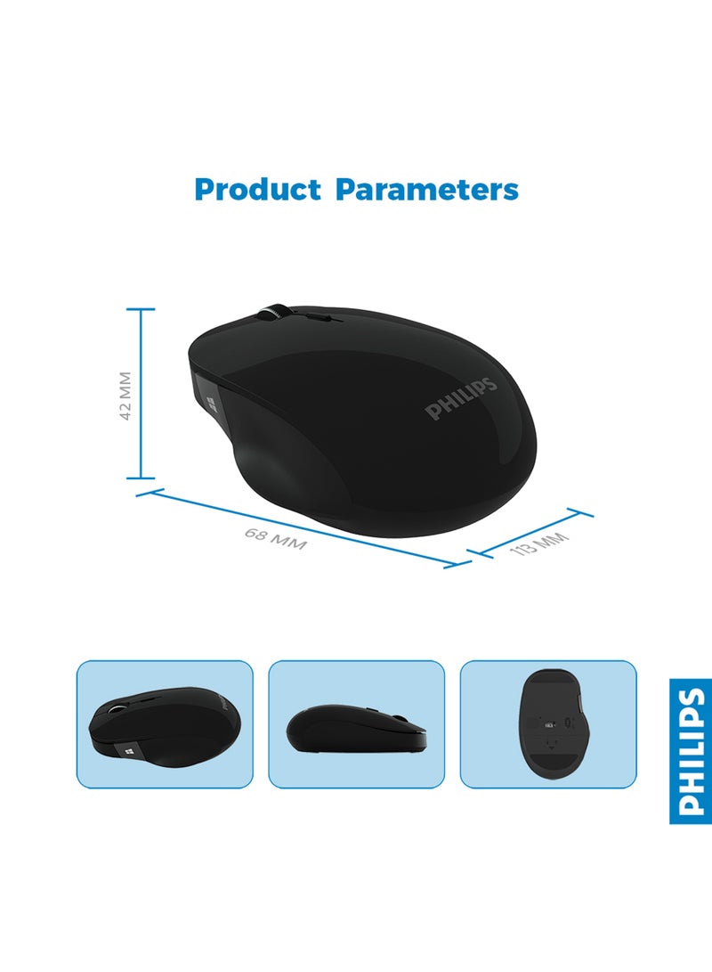 M524 Anywhere Wireless Portability Mouse Black