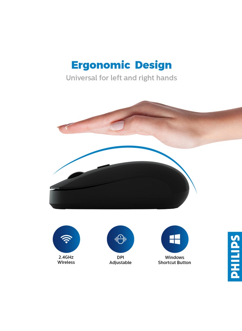 M524 Anywhere Wireless Portability Mouse Black