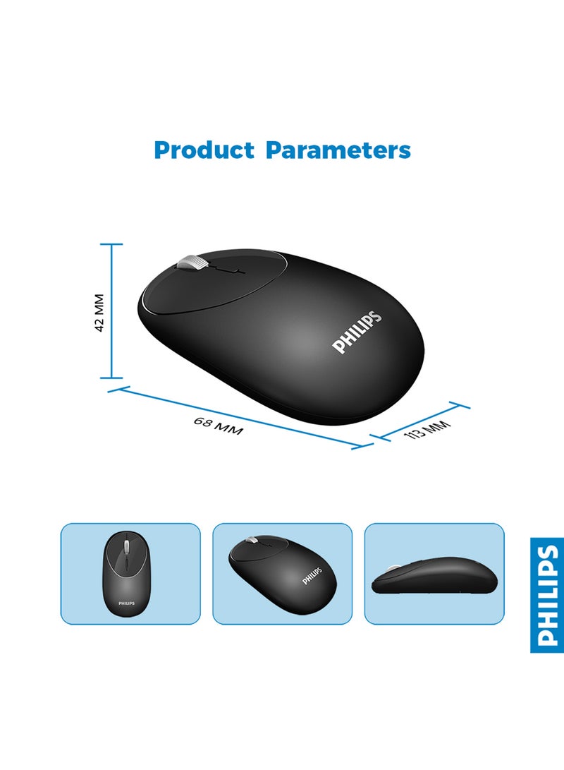 Philips - M364 Anywhere Wireless Portability Mouse Black - Image 1