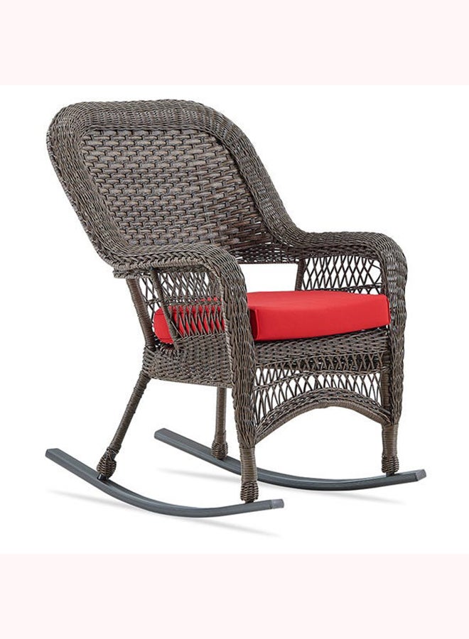 DANUBE HOME - Casa Loma Single Seater Rocking Chair Brown 29x26.5x37.5cm - Image 1