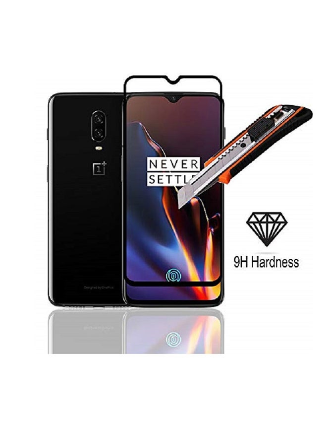 MARGOUN 2-Pack 3D Tempered Glass Screen Protector For OnePlus 6T Black/Clear - Image 2