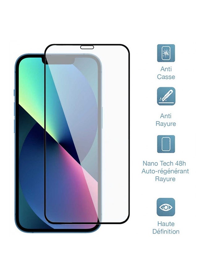 مارجون لاصقة حماية للشاشة من الزجاج المقوى لهاتف آبل أيفون 11 برو ماكس أسود / شفاف - Image 2