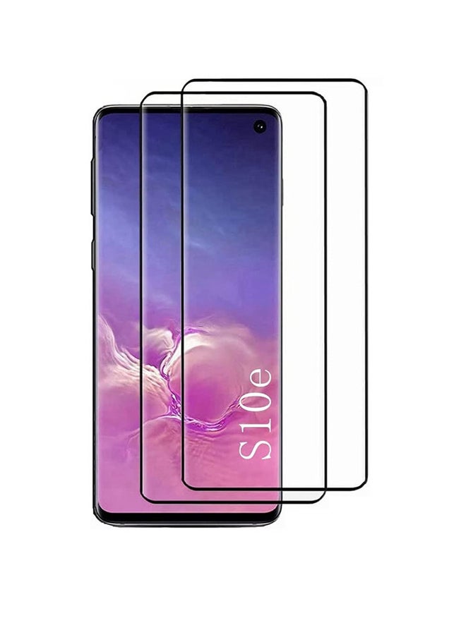 MARGOUN 2 Pack For Samsung Galaxy S10e Clear Screen Protector No Bubble High Definition Clear Film Anti Scratch Anti Dust 3D Tempered Glass Screen Protector Clear  - Image 1