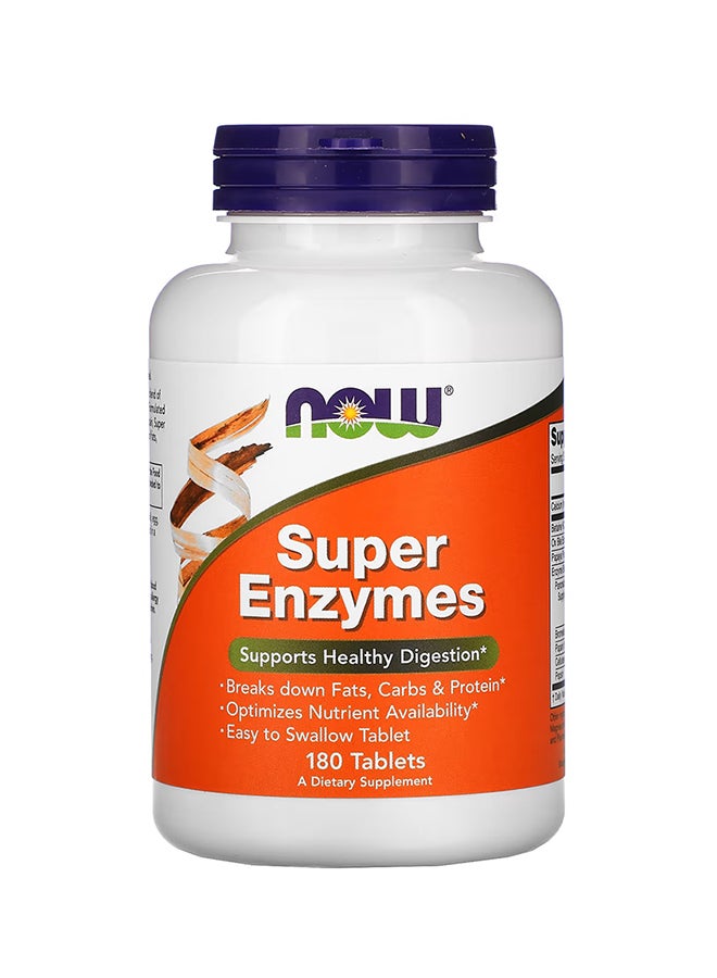 Now Foods Super Enzymes - 180 Capsules - Image 1