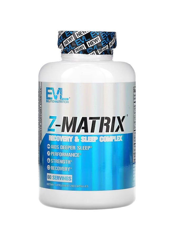 EVLUTION NUTRITION - Z-Matrix Dietary Supplement - 240 Capsules - Image 1