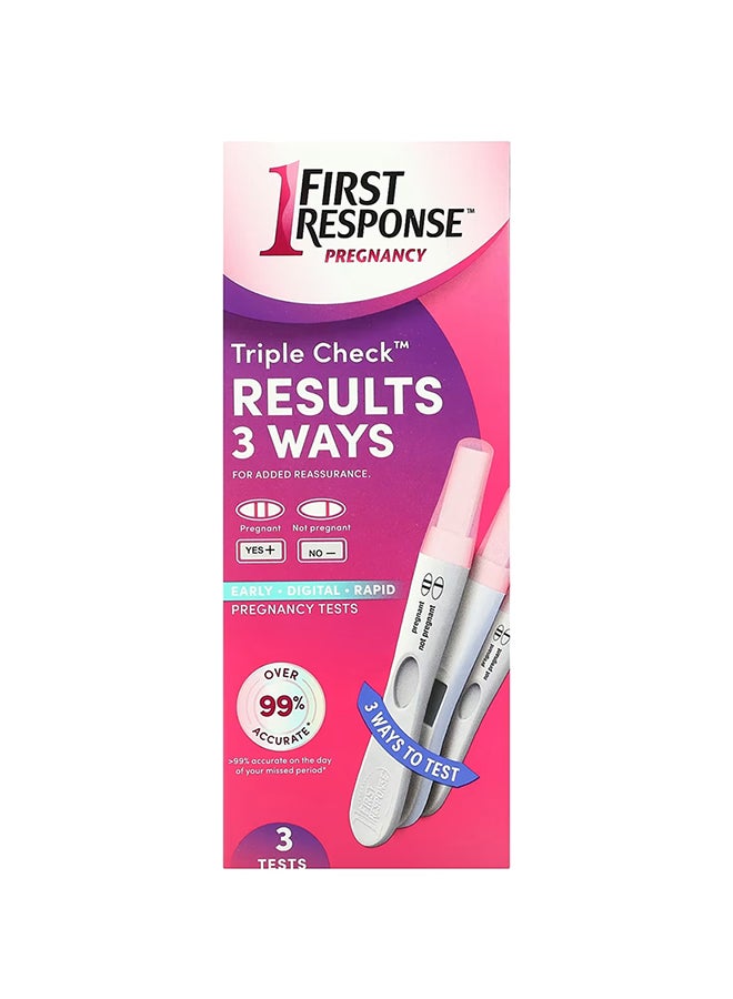 FIRST RESPONSE Triple Check Pregnancy Test Kit