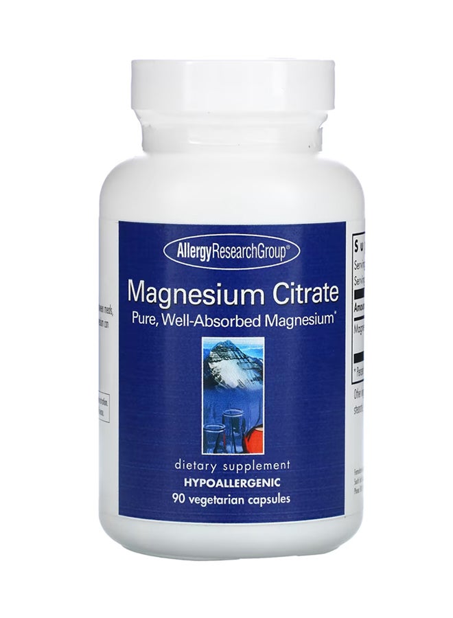 اليرجي ريسيرتش جروب سترات المغنيسيوم - 90 كبسولة نباتية - Image 1