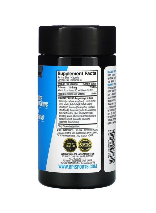 BPI SPORTS 60 Capsules Roxy Lean Weight Loss Formula Supplement - Image 2