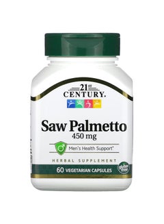 21st CENTURY Saw Palmetto Supplement 450mg - 60 Vegetarian Capsules  - Image 1