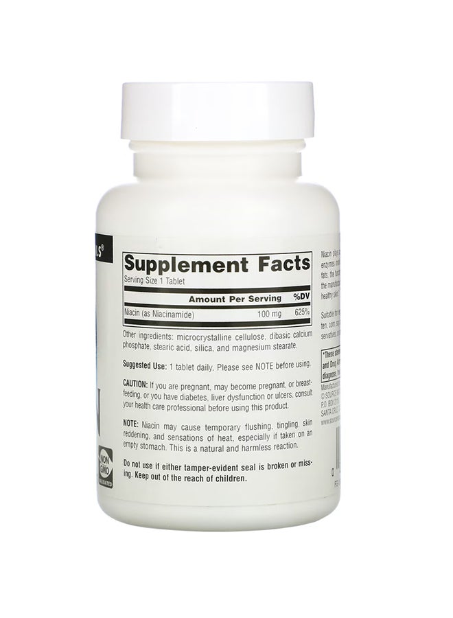 Source Naturals Niacin Dietary Supplement 100mg - 250 Tablets - Image 2