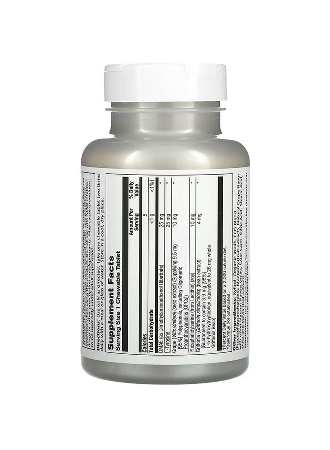 Solaray - Grape Flavour Focus For Children - 60 Chewables - Image 1