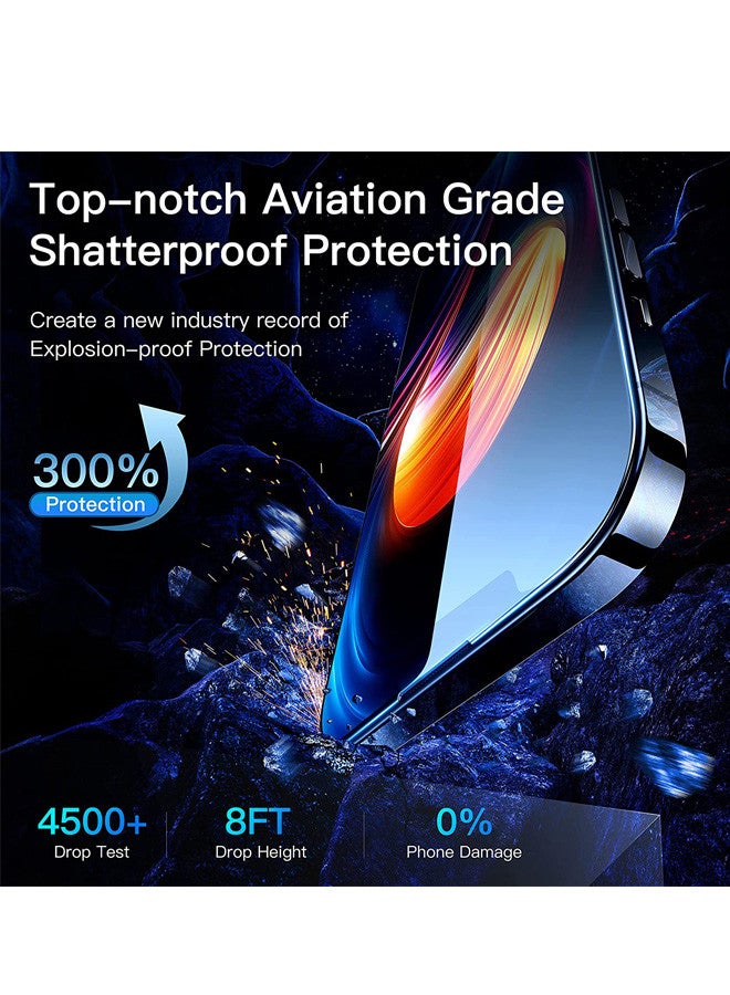 روك بو حماية ضد الكسر من الزجاج المقسى 9H صلابة HD حافظة شفافة صديقة للبيئة إطار محاذاة تلقائية واقي شاشة لهاتف Apple iPhone 14/13/13 Pro 6.1 بوصة - Image 3