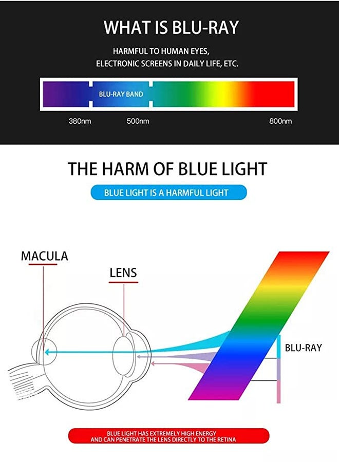 Generic - Anti-Radiation Square Reading Glasses - Image 1