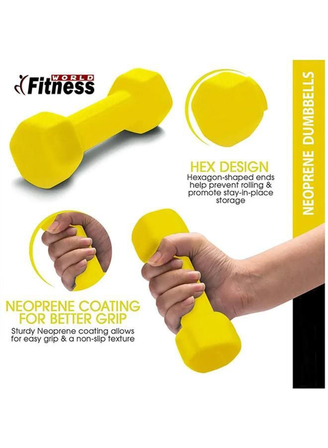 Fitness World - Dumbbell Set for Weight Lifting Exercises with Bag 6kg 6kg - Image 1