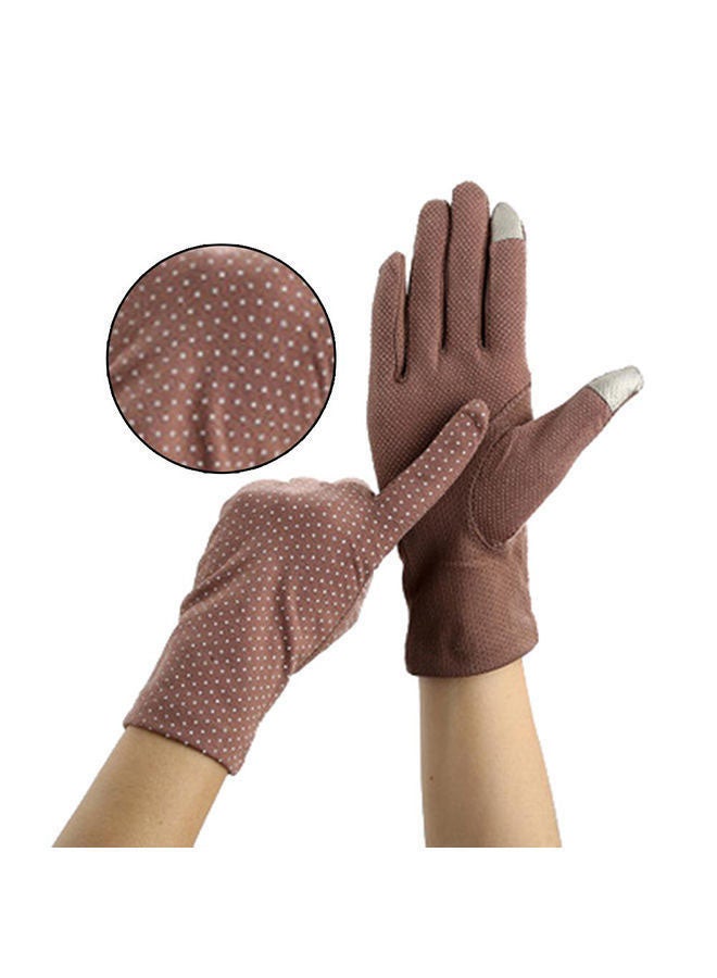 Generic Pair Women Sun Protective Gloves UV Protection Summer Sunblock Gloves Touchscreen Gloves for Driving Riding  - Image 2