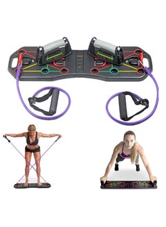 Rock Pow Push Up Rack Board With Fitness Bands 35.6 x 21.8 x 10.8cm  - Image 3