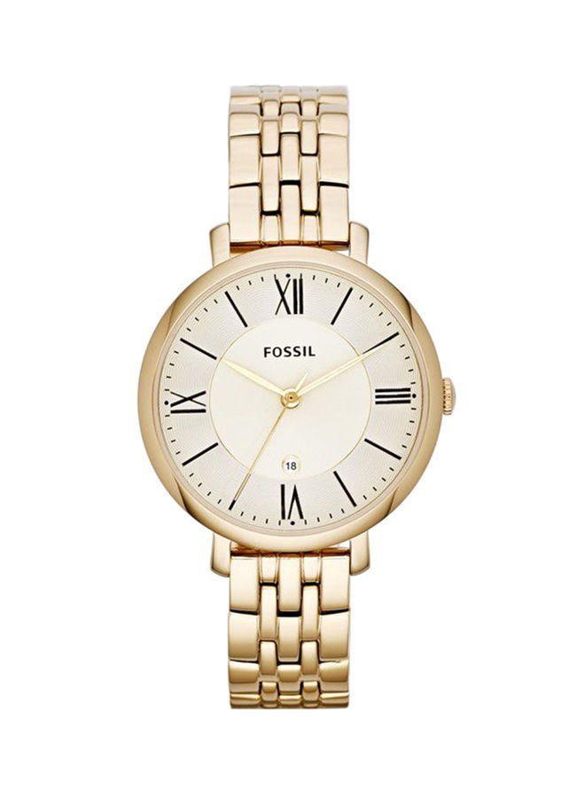 FOSSIL - Women's Jacqueline Analog Watch ES3434 - 36 mm - Gold - Image 1