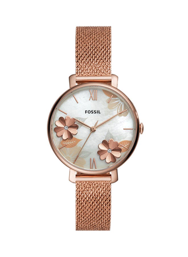 FOSSIL - Women's Jacqueline Analog Watch ES4534 - 36 mm - Rose Gold - Image 1