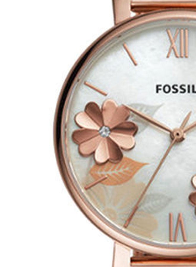 FOSSIL - Women's Jacqueline Analog Watch ES4534 - 36 mm - Rose Gold - Image 1