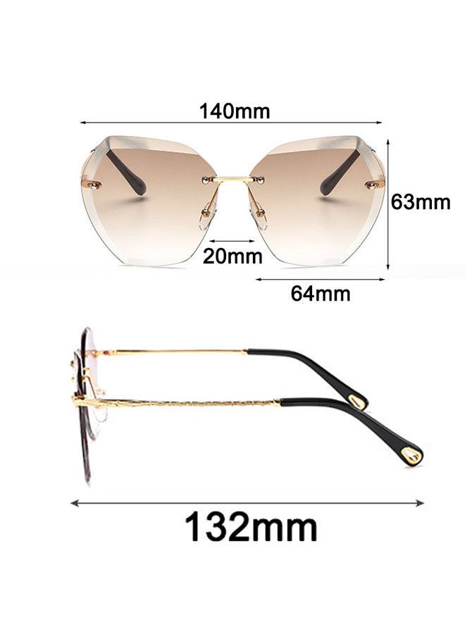 Generic - Polygonal Irregular Large Frame Sunglasses - Image 1