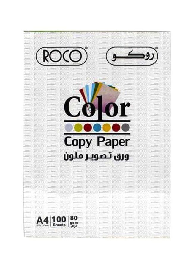 روكو - رزمة ورق تصوير ملون مقاس A4 مكونة من 100 فرخ A4 - Image 1