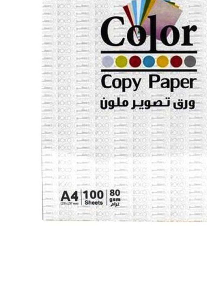روكو - رزمة ورق تصوير ملون مقاس A4 مكونة من 100 فرخ A4 - Image 1