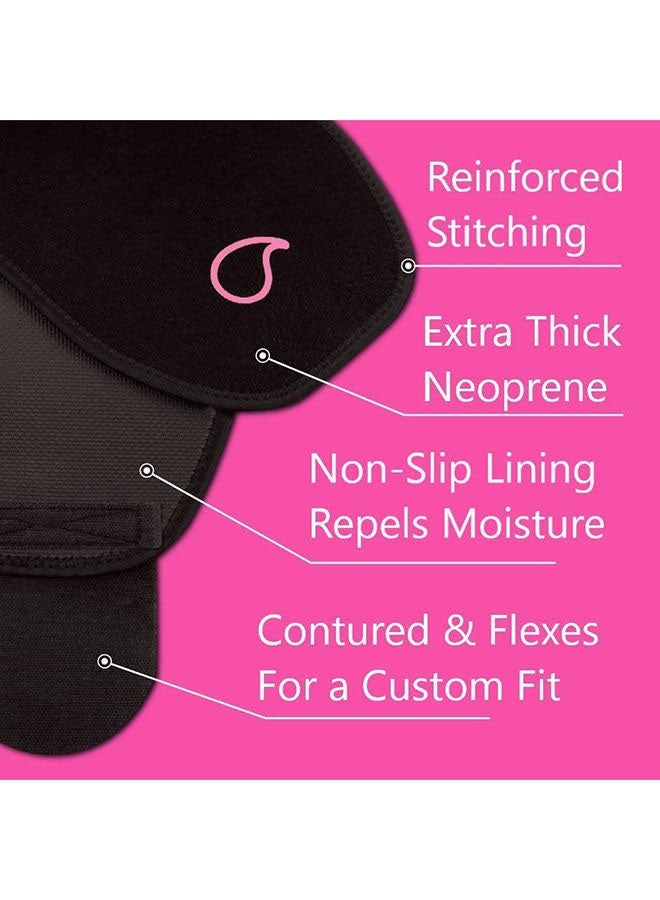 Sweet Sweat Waist Trimmer for Women and Men Black /Pink Medium 41X8inch - Image 3