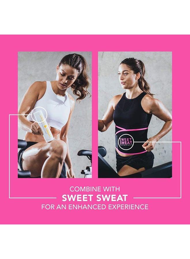 Sweet Sweat Waist Trimmer for Women and Men Black /Pink Medium 41X8inch - Image 4