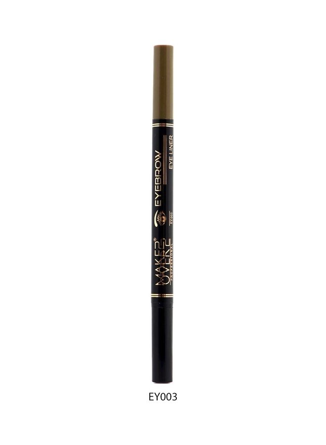 ميك اوفر22 - 2-In-1 Eyebrow And Eyeliner Pen Soft Brown - Image 1