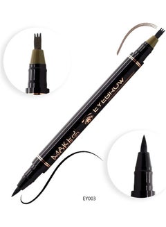 2-In-1 Eyebrow And Eyeliner Pen Soft Brown