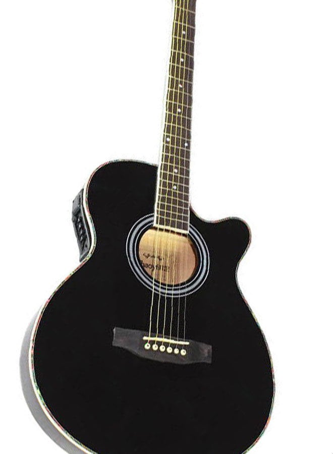 Acoustic Eq Slim Guitar With Bag And Strap 40 Inch Black Vinyl - v1666287873/N20472140A_2