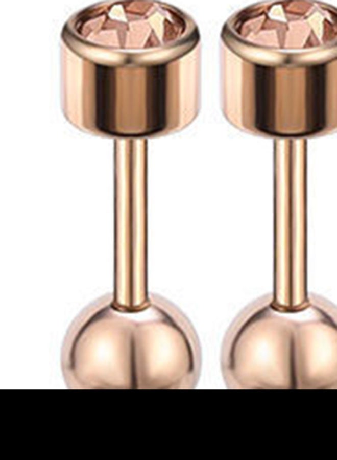 5-Pair Stainless Steel Cartilage Piercing Ear Studs - Image 4