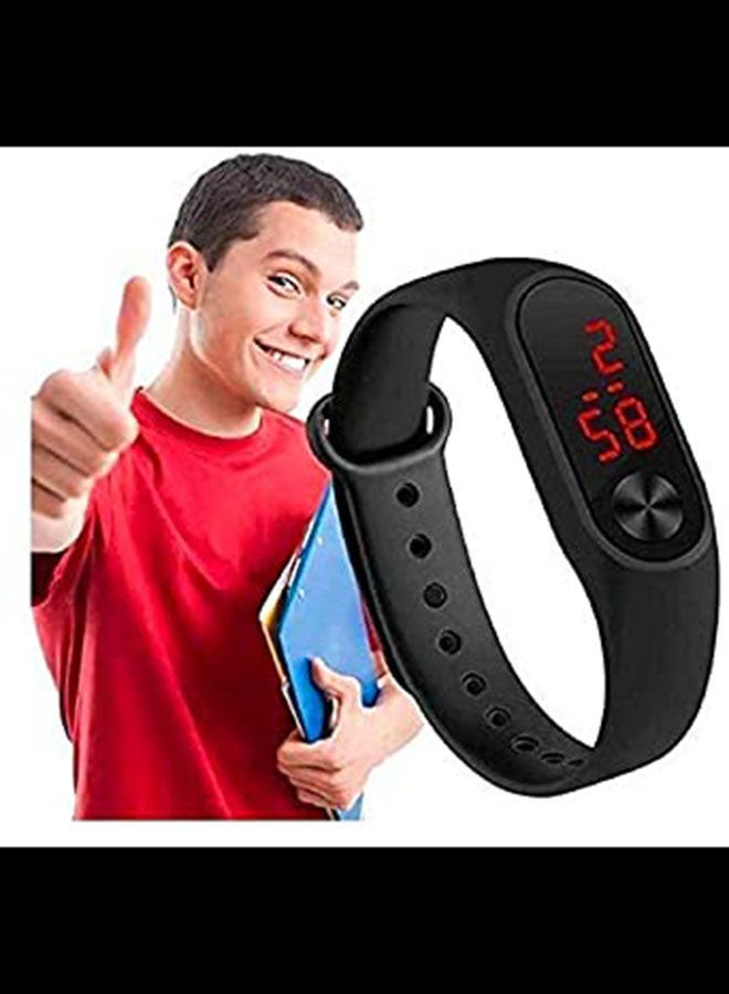 أيه بي جي ساعة يد رقمية بسوار مصنوع من السيليكون - Image 2