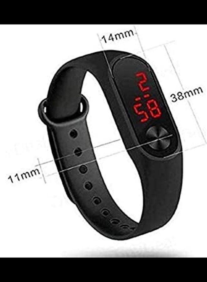 أيه بي جي ساعة يد رقمية بسوار مصنوع من السيليكون - Image 4