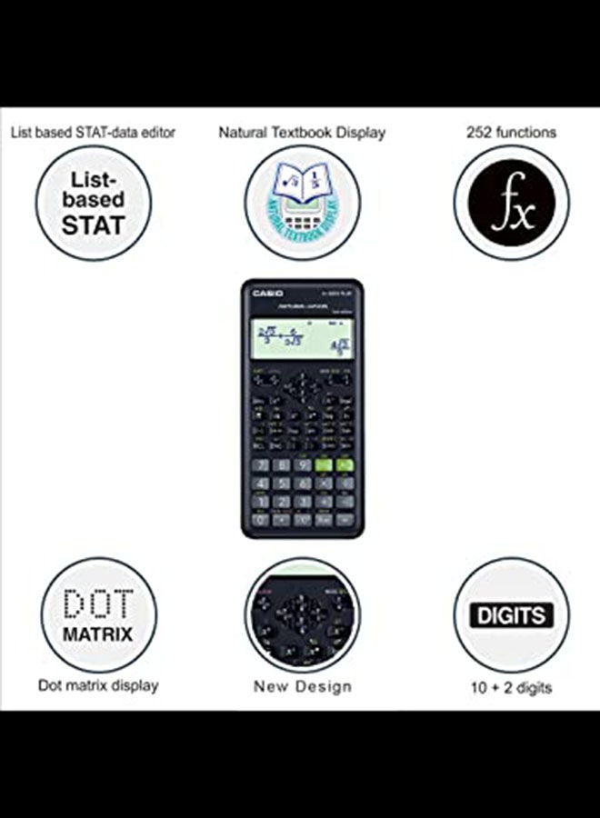 CASIO FX-82 ES Plus 2nd Edition Black - Image 2