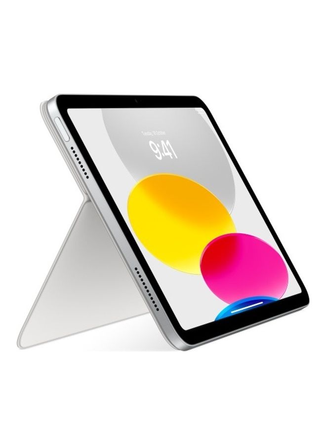 Apple - Magic Keyboard Folio for iPad (10th generation) - Arabic/English white - Image 1