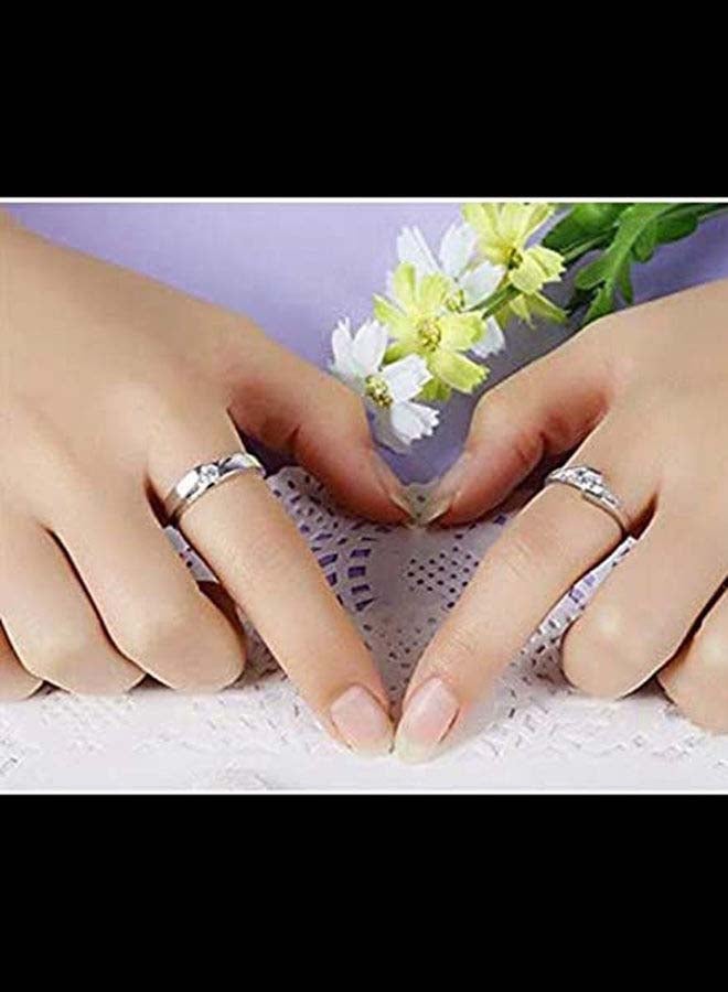 ماركة غير محددة - طقم خاتم مطلي بالفضة الإسترلينية 925 - Image 1