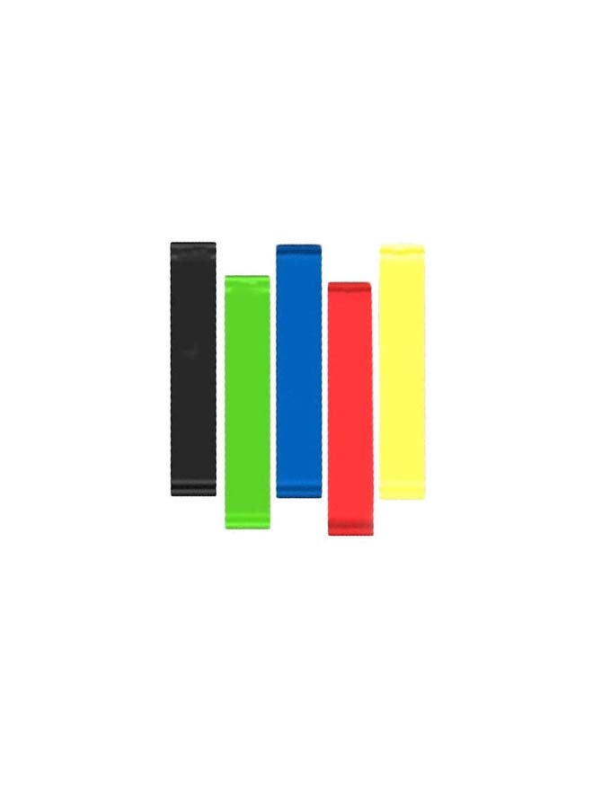 Kanteen Store - Set Of 5 Crossfit Latex Resistance Bands 0.37pound 0.37pound - Image 1