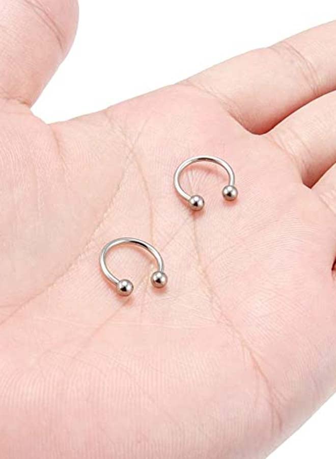 Generic - Stainless Steel Horseshoe Captive Bead Nose Ring - Image 1
