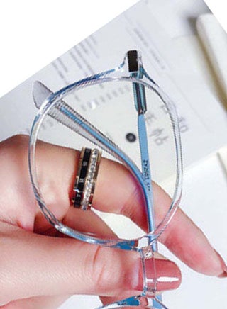 Women's Glasses Frame Korean Version Flat Mirror - view 3
