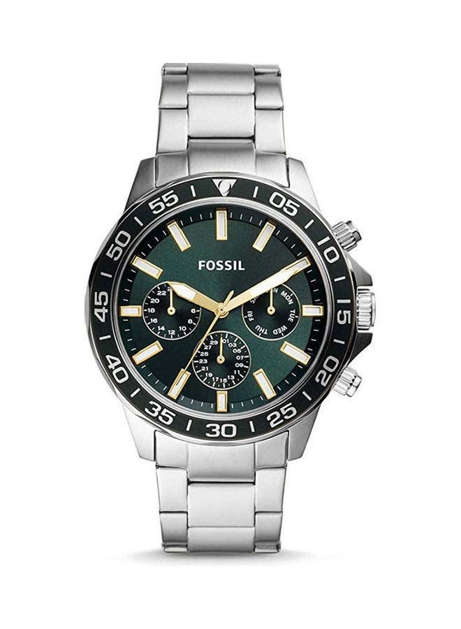 FOSSIL - Men's Stainless Steel Chronograph Wrist Watch BQ2492 - 45 mm - Green - Image 1