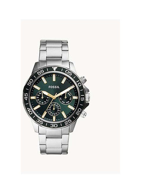 Men's Stainless Steel Chronograph Wrist Watch BQ2492 - 45 mm - Green