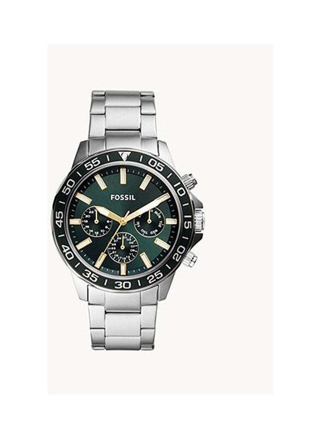 FOSSIL - Men's Stainless Steel Chronograph Wrist Watch BQ2492 - 45 mm - Green - Image 1