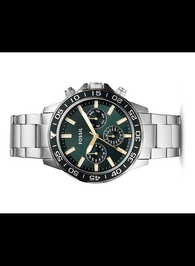 FOSSIL - Men's Stainless Steel Chronograph Wrist Watch BQ2492 - 45 mm - Green - Image 1