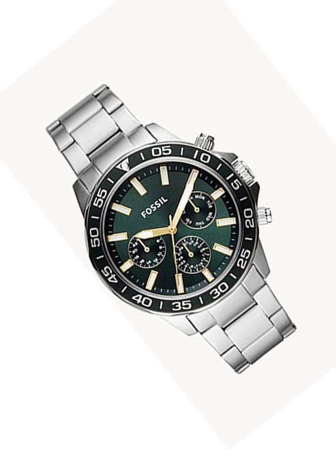 FOSSIL - Men's Stainless Steel Chronograph Wrist Watch BQ2492 - 45 mm - Green - Image 1