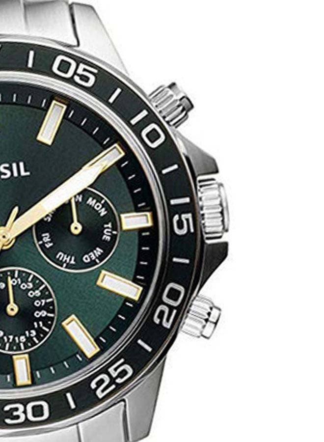 FOSSIL - Men's Stainless Steel Chronograph Wrist Watch BQ2492 - 45 mm - Green - Image 1