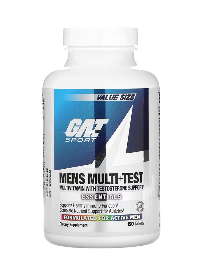 Gat Sport Mens Multi And Test Testosterone Support 150 tablets