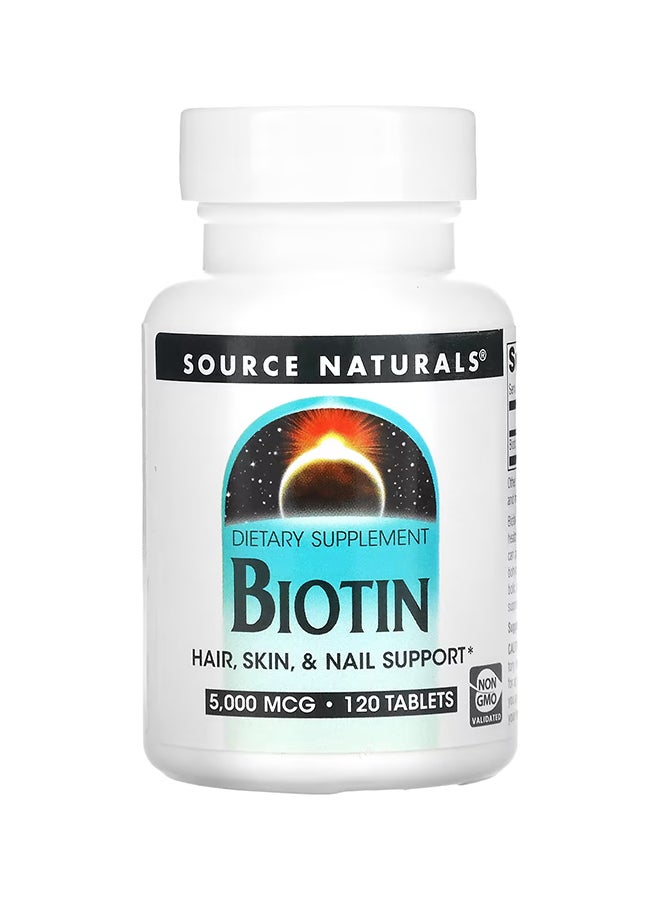 Biotin 5000 MCG - 120 Tablets