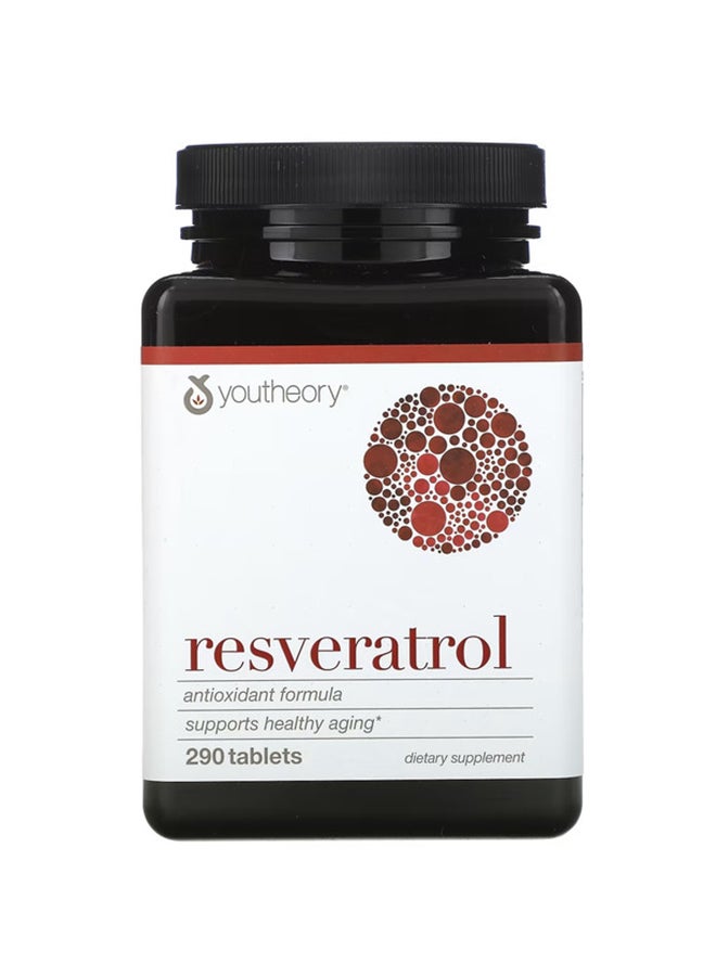 youtheory - Resveratrol Dietary Supplement - 290 Tablets - Image 1