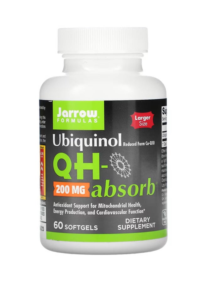 jarrow formulas - Ubiquinol QH-Absorb - 60 Softgels - Image 1